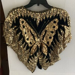 Gold Sequin Butterfly top.